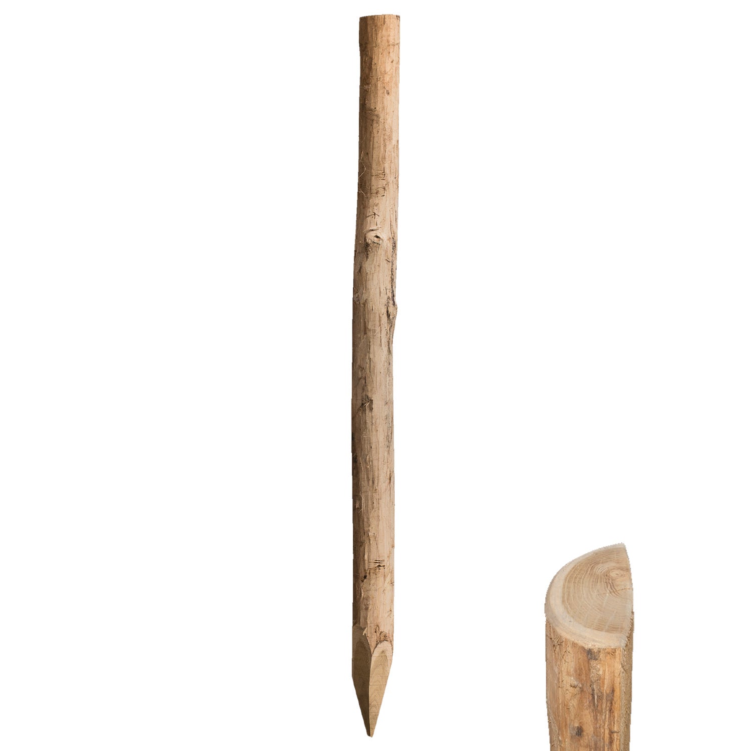 12-15cm Robinienpfahl halbiert 200cm