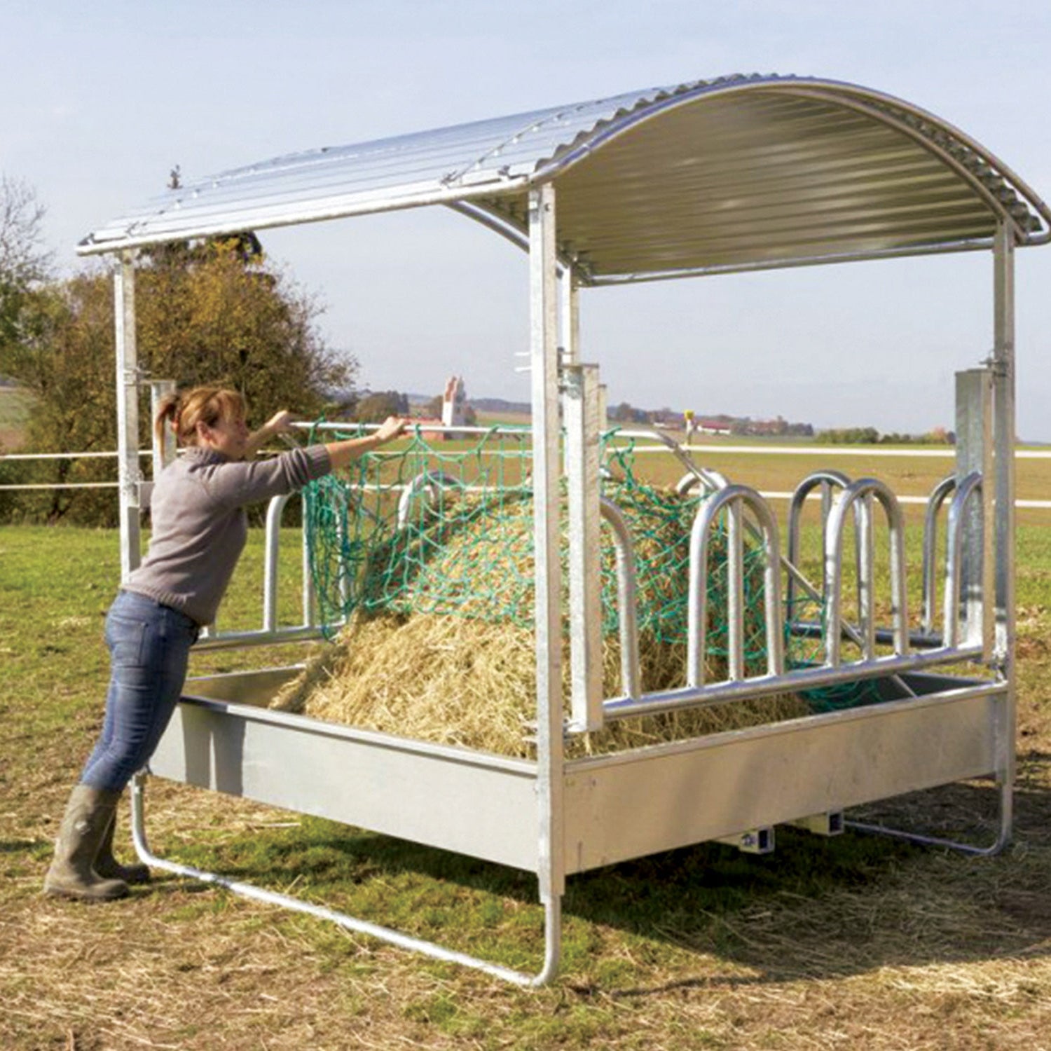 Rahmen für Futtersparnetze