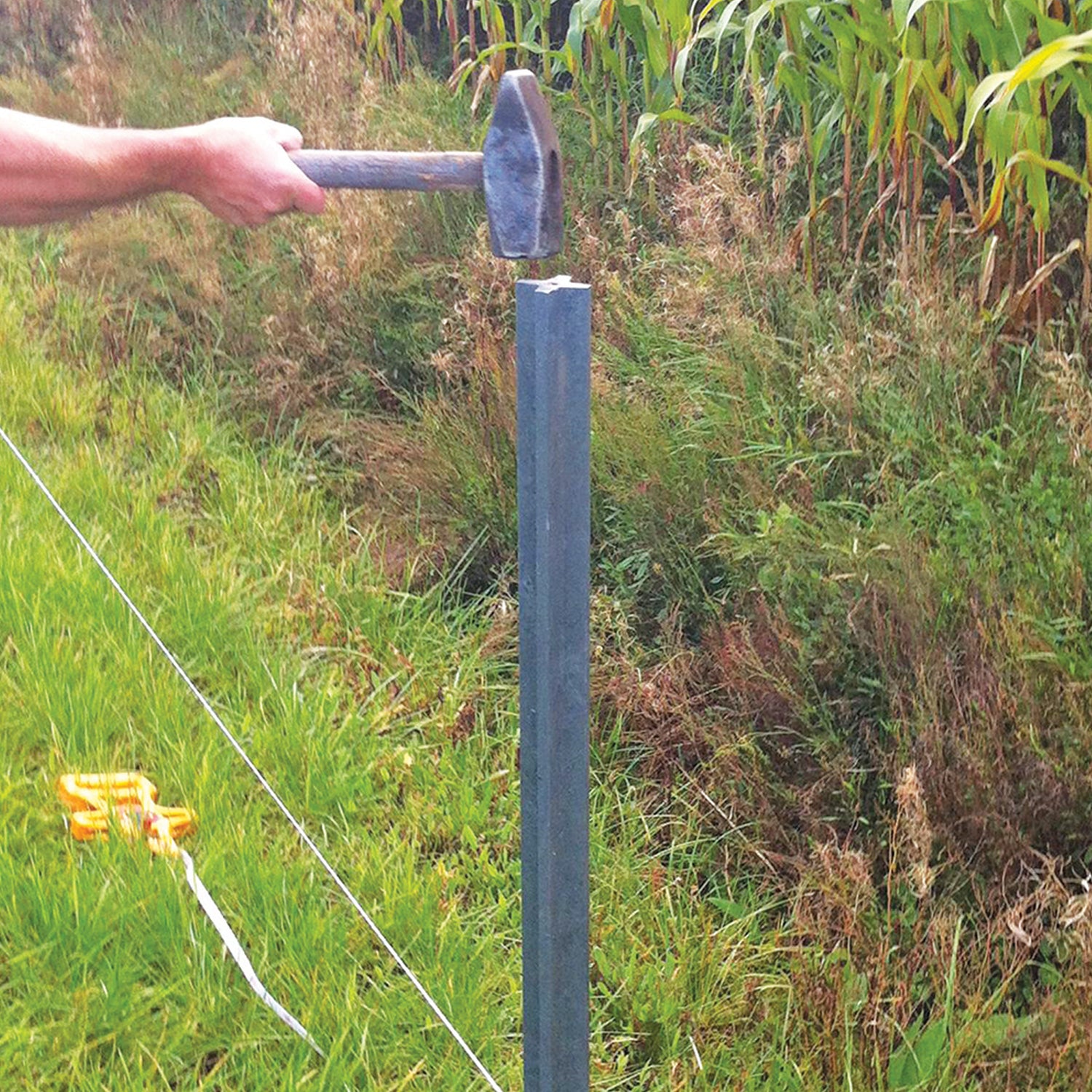 7x7cm Kreuzprofil ReKu-Pfahl Recyclingpfahl