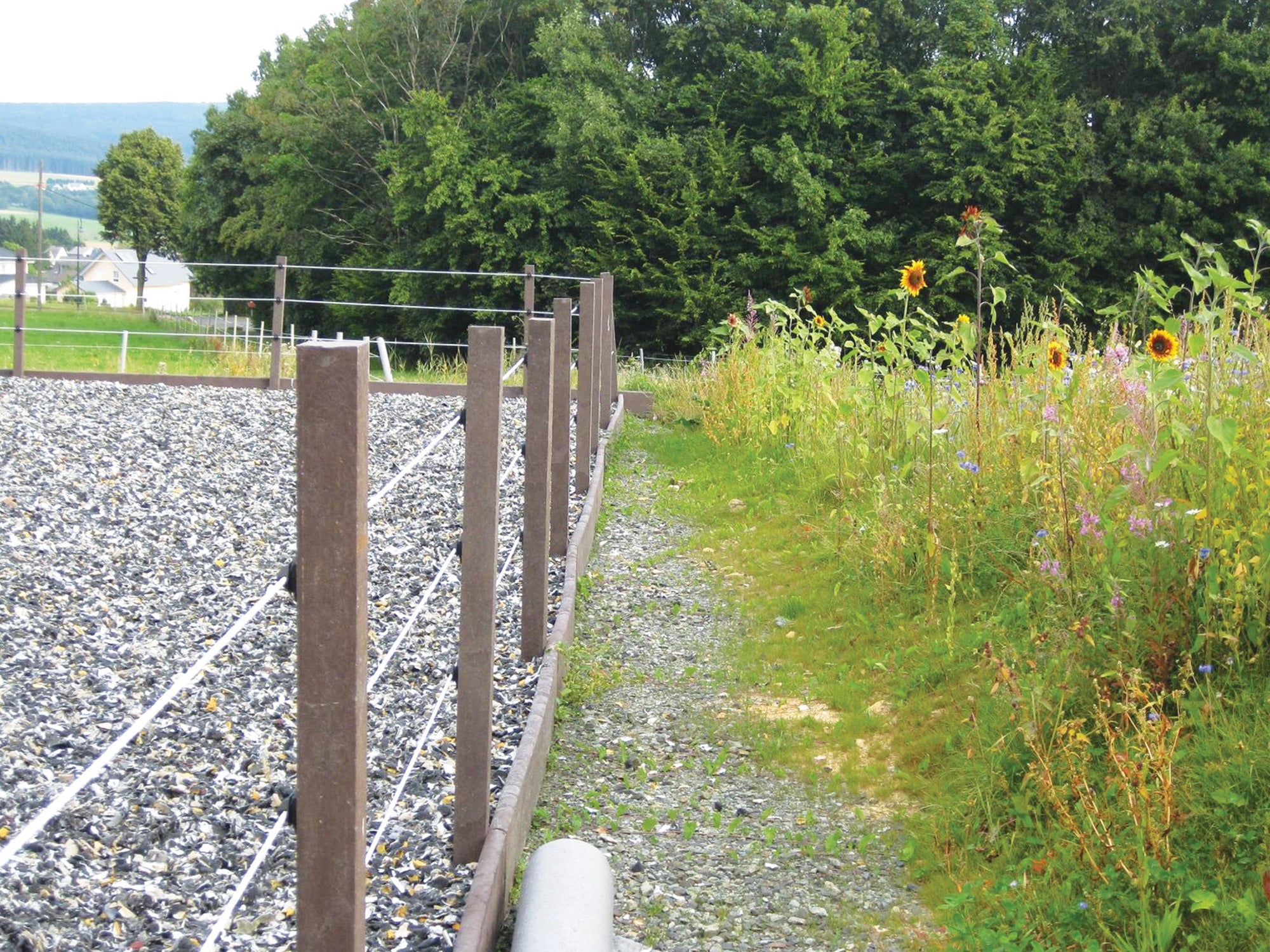 9x9cm Vierkant ReKu-Pfahl Recyclingpfahl