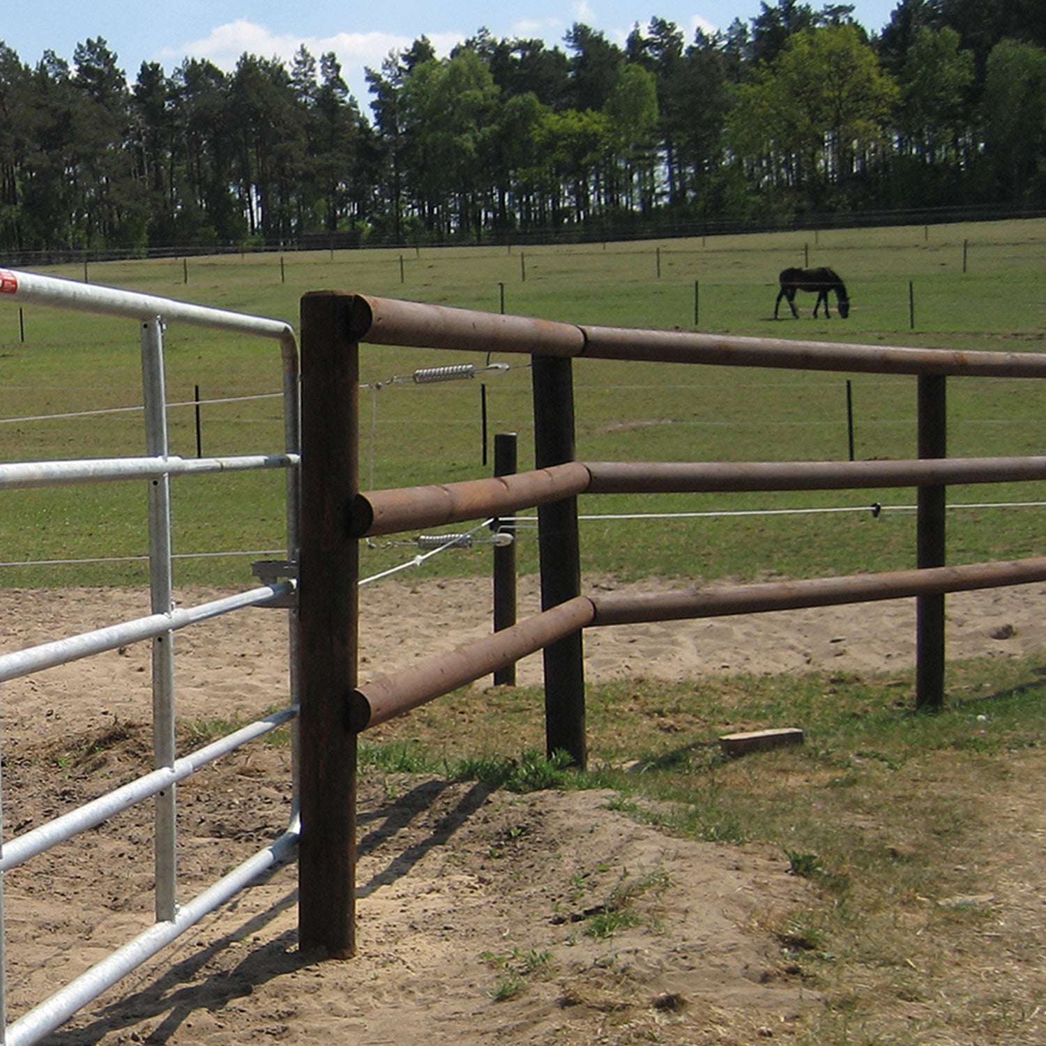14cm Holzpfahl Kiefer KDI Salz Braun Eck-u.Torpfosten