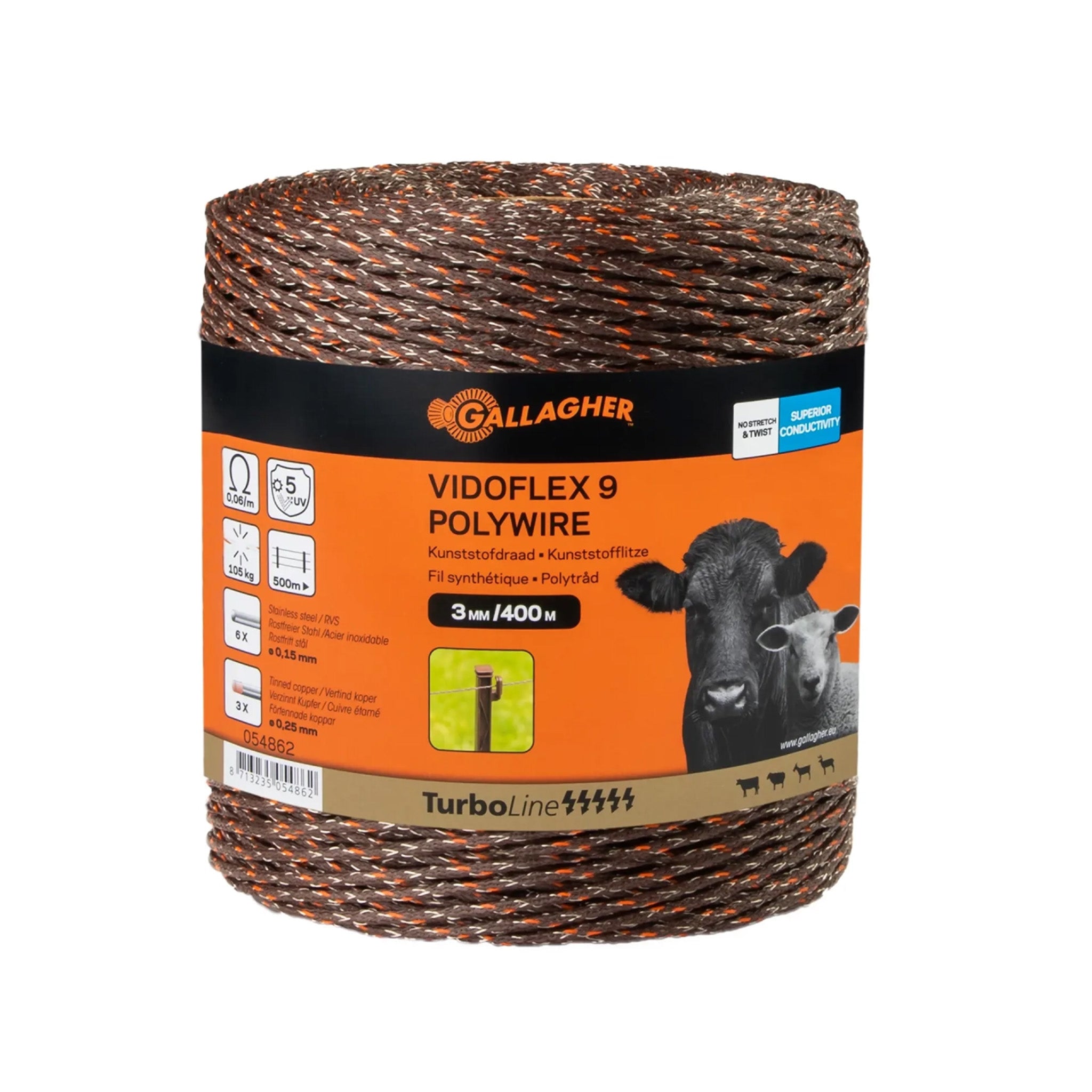 Vidoflex 9 Turboline Plus Litze terra