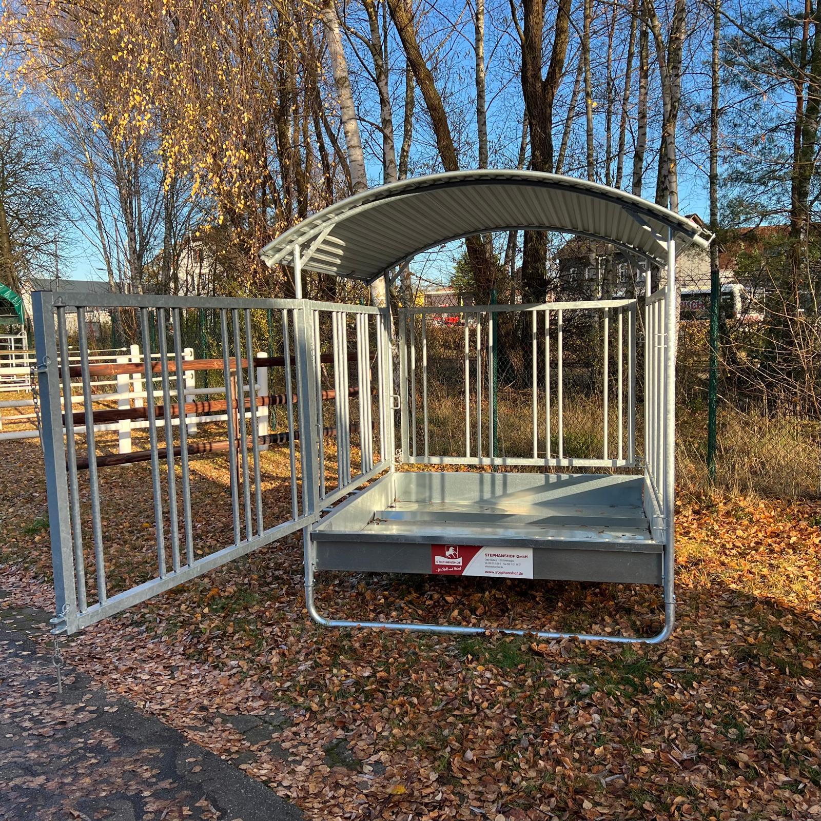 Eco-Pferdefressgitterraufe 2x2m
